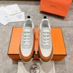 Hermes Bouncing Sneaker White And Brown H242796Zh90400 - Image 2