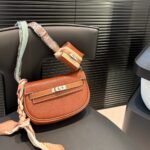Hermes Kelly Moove Swift Silver Hardware Orange 20Cm - Image 2