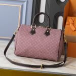 Louis Vuitton Sepia Idylle Monogram Speedy Bandouliere 30 Bag Dark Pink 30Cm - Image 4