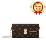 [Super Vip 1:1] Louis Vuitton Pochette Camille Bag Monogram Brown 20Cm M13566