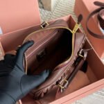 Miu Miu Arcadie Matelassé Nappa Leather Bag Brown 23Cm 5BB142 AN88 F0NBL V OON - Image 5