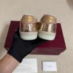 Gucci Women G75 Sneaker Bronze Textured Leather ‎857910 AAFL8 7643 - Image 8