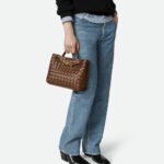 Bottega Veneta Small Andiamo Dark Brown 25Cm 766014VCPP12808 - Image 5