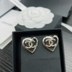 Chanel Metal Cc Heart Coco In Love Earrings Gold - Image 8