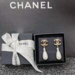Chanel Cc Pearl Drop Earrings A98327 - Image 6