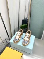 Fendi Match Suede Low Tops Brown And Blue - Image 9