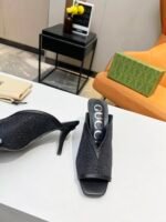 Gucci Black Gg Demi Embellished Black - Image 4