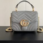 Gucci Gg Marmont Mini Shoulder Bag Grey 17Cm - Image 6