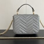 Gucci Gg Marmont Mini Shoulder Bag Grey 17Cm - Image 9