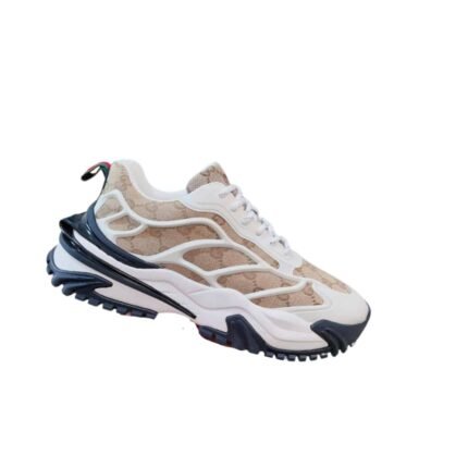 Gucci Gg Men’S Sneaker Rubber Leather Beige