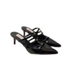 Valentino Garavani Rockstud Wispy Mule In Calfskin Black