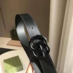 Gucci Gg Marmont Thin Belt Black Leather 414516 18Yxv 1000 - Image 5