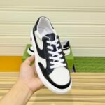 Gucci Gg Men’S Sneaker Leather Black And White - Image 4