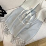 Gucci Wool Cashmere Scarf With Interlocking G Blue 715497 3Gb02 4978 - Image 2