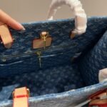 Louis Vuitton New Lv Remix Onthego Mm Denim Blue 35Cm M46871 - Image 5