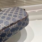 Celine Macadam Denim Shoulder Bag Blue Navy 48Cm - Image 3