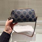 Celine Triomphe Baguette Bag In Denim Blue 22Cm - Image 3
