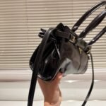 Gift Set: Prada Medium Handbag Black And Saffiano Vertical Short Wallet - Image 6