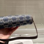 Celine Triomphe Baguette Bag In Denim Blue 22Cm - Image 7