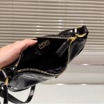 Prada Re Edition 2002 Leather Shoulder Bag Black 23Cm 1Bc201 2Cyr F0002 V Ooo - Image 7