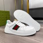 Gucci Screener Sneaker With Web White - Image 3