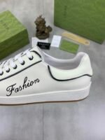 Gucci Classic Fashion Sneaker With Edge White - Image 4