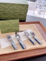 Gucci G Frame Bracelet Watch Square Shape Silver In Black 20Mm Ya128507 - Image 4