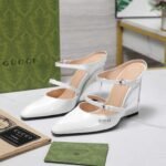 Gucci Women’s Wedge Mule White 827856 Clg00 9014 - Image 2