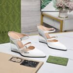 Gucci Women’s Wedge Mule White 827856 Clg00 9014 - Image 5