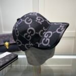 Gucci Gg Monogram Cotton Blend Canvas Baseball Cap Black - Image 7