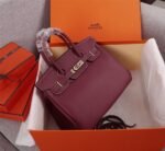 Hermès Birkin B25 Togo Grenat Ghw Rouge Grenat 25Cm - Image 4
