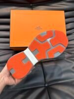 Hermes Heros Sneaker Khaki Gray H232985Zh1R400 - Image 6