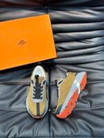Hermes Heros Sneaker Khaki Gray H232985Zh1R400 - Image 9
