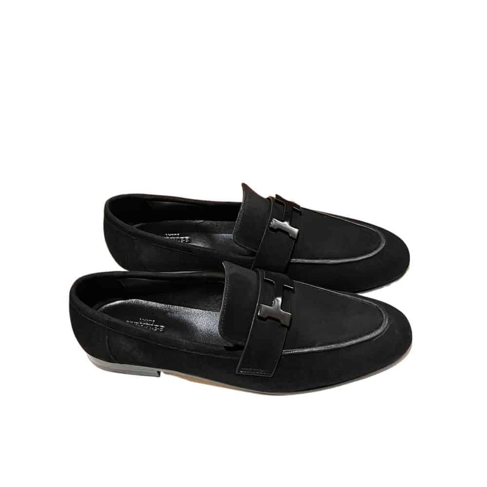 xr:d:DAFy0M-Gj-4:1014,j:3214854194745898111,t:23112203 Hermes Paris Loafer Black H252930Za01390 - Image 1