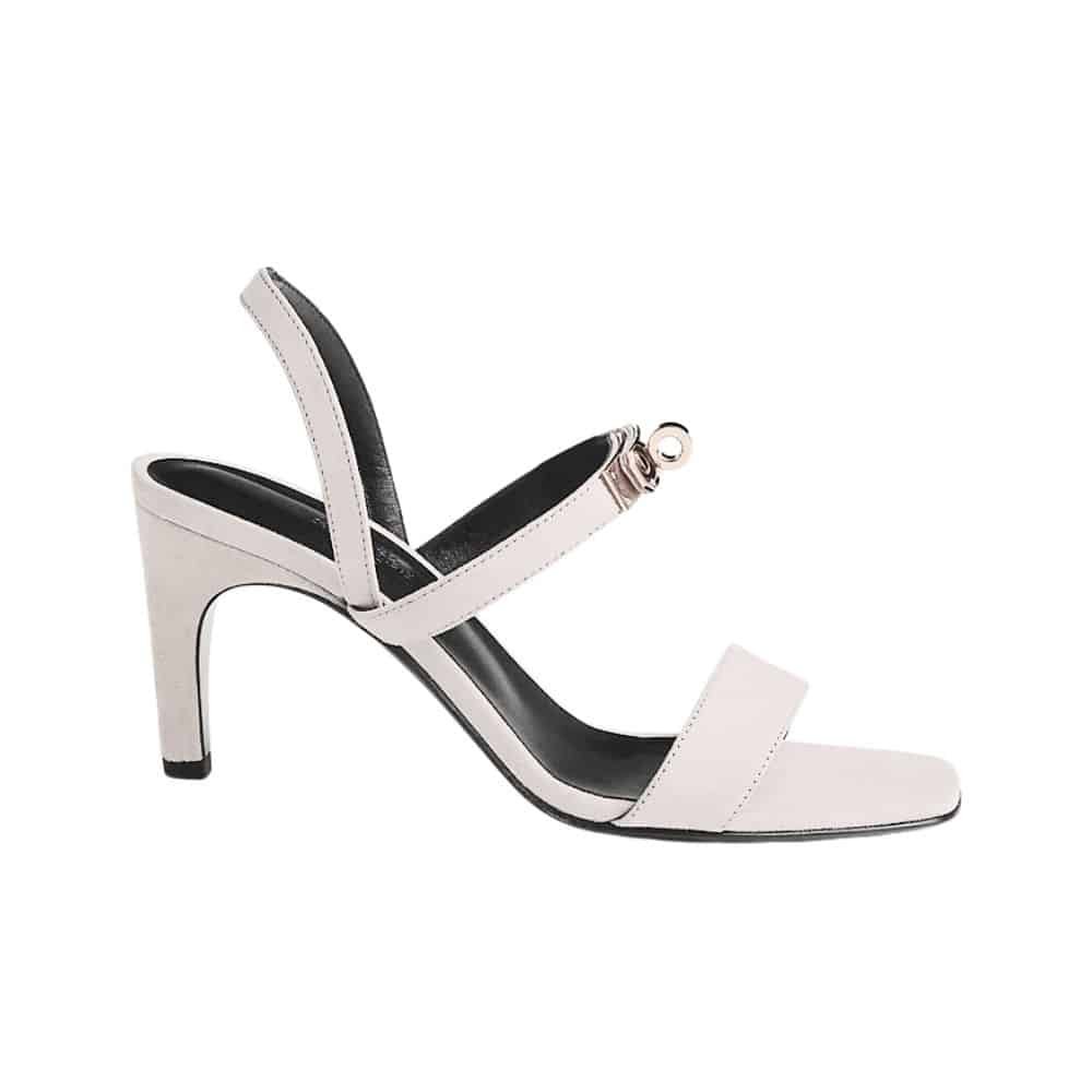 xr:d:DAFy0M-Gj-4:1638,j:1751185786114521687,t:23120609 Hermes Glamour 75 Sandal White - Image 1