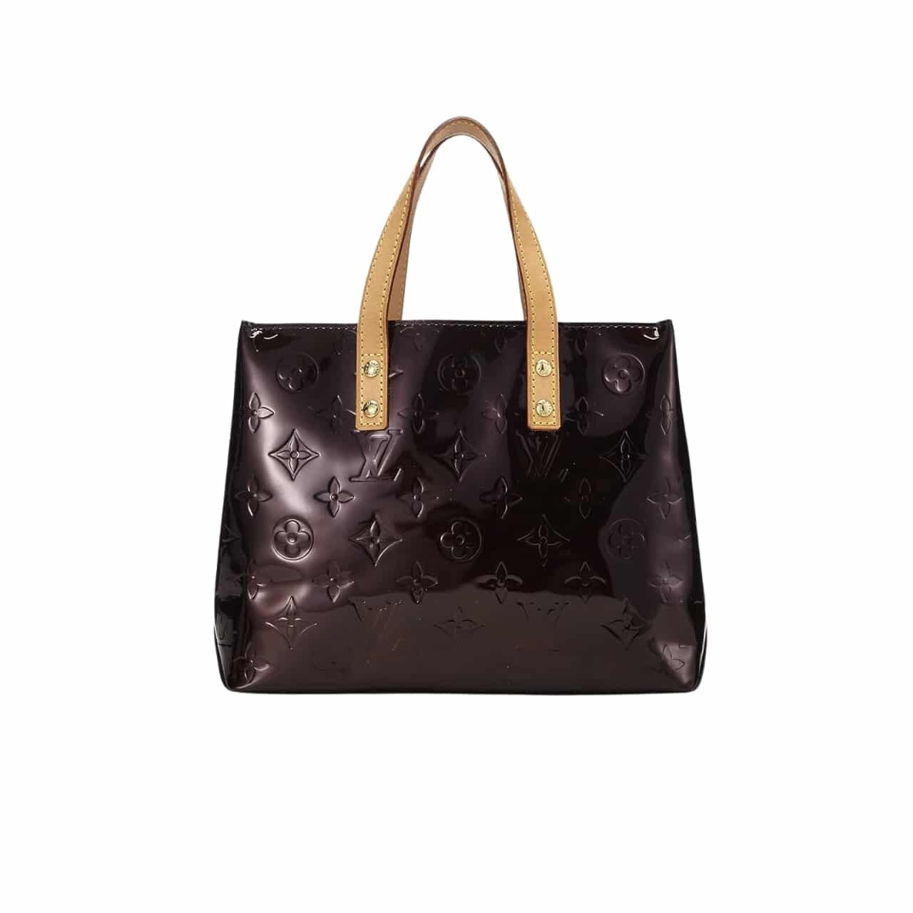 LVB1-1-8 Louis Vuitton Reade PM Monogram Vernis Black 22Cm - Image 1