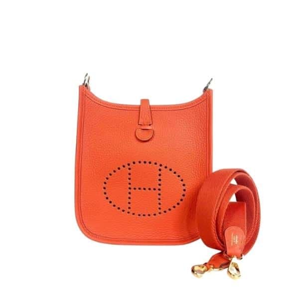 LVB12 Hermes Evelyne 16 Amazone Orange Bag 16Cm - Image 1