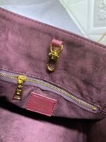 Louis Vuitton Onthego Mm Monogram Empreinte Wine Red 25Cm M46601 - Image 9