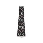 Louis Vuitton Lv Croisillon Bandeau Silk Black 120Cm