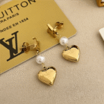 Louis Vuitton Lv Heart Earrings Gold M01011 - Image 3