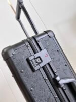 Louis Vuitton Horizon Rolling Trunk Suitcase Monogram Eclipse Coated Canvas Black 55Cm - Image 6