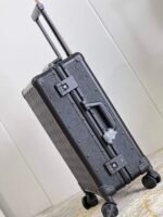 Louis Vuitton Horizon Rolling Trunk Suitcase Monogram Eclipse Coated Canvas Black 55Cm - Image 5