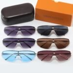 Louis Vuitton Cyclone Mask Sunglasses Purple With Silver - Image 3