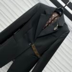 Louis Vuitton Monogram Belt Blazer Black 1Agnp3 - Image 5