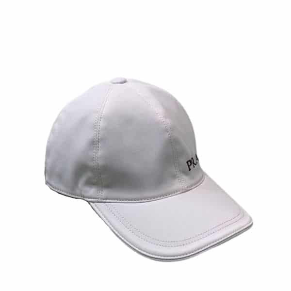xr:d:DAFfGYFmHxw:3,j:2097386554,t:23040401 Prada Logo Letter Baseball Cap White - Image 1