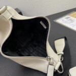 Prada Triangle Leather Mini Bag White 27Cm 1Bh190 2Bya F0009 V Bro - Image 4