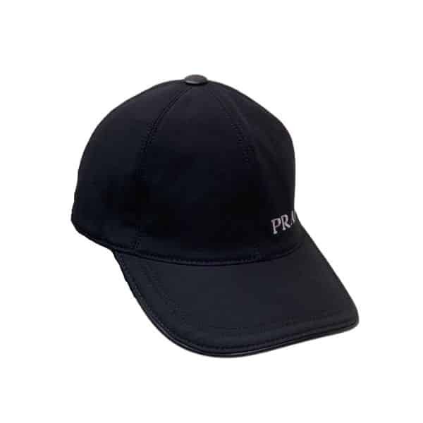 xr:d:DAFfAepoDnY:37,j:2036383094,t:23040305 Prada Logo Letter Baseball Cap Black - Image 1