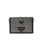 Prada Cardholder With Shoulder Strap And Crystals 13Cm 1Mr024 2Awl F0T7O