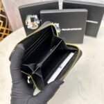 Prada Small Saffiano Leather Wallet Black And Gold 10Cm 1Ml036 Qhh F0002 - Image 4