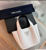 Prada Mini Leather Handbag White 18Cm 1Ba349 2Dkv F0G3Z V Ooo - Image 8
